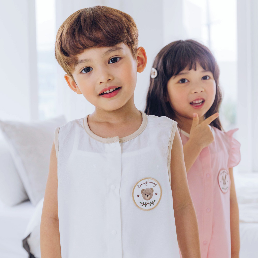 Koongs Koongs Cooling Rayon Sleeping Vest (Teddy bear)