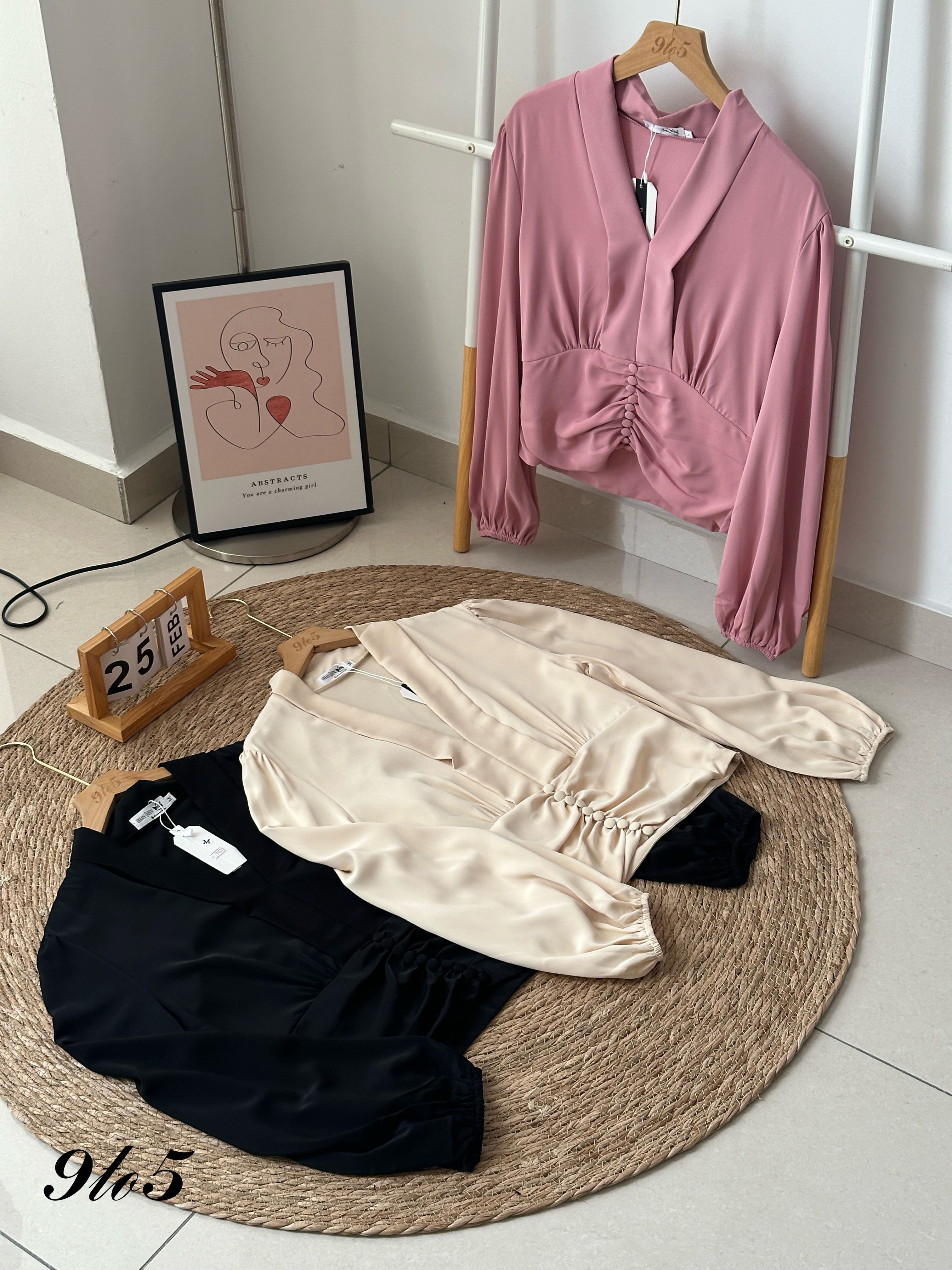 T3973 V Neck Shirt - 3 Colors