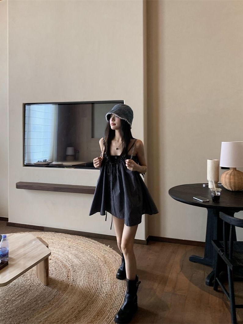 ST530抹胸抽绳吊带两件套