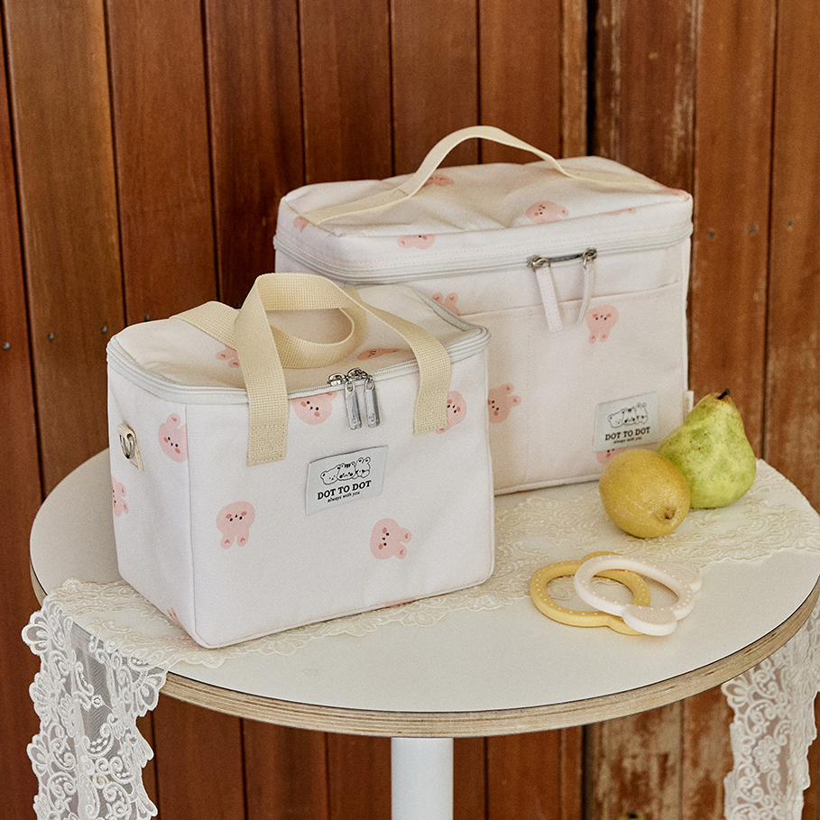 DOTTODOT 圓圓臉玩轉人物系列-多用途保冷恆溫包(大號) ( 連內分隔袋 )