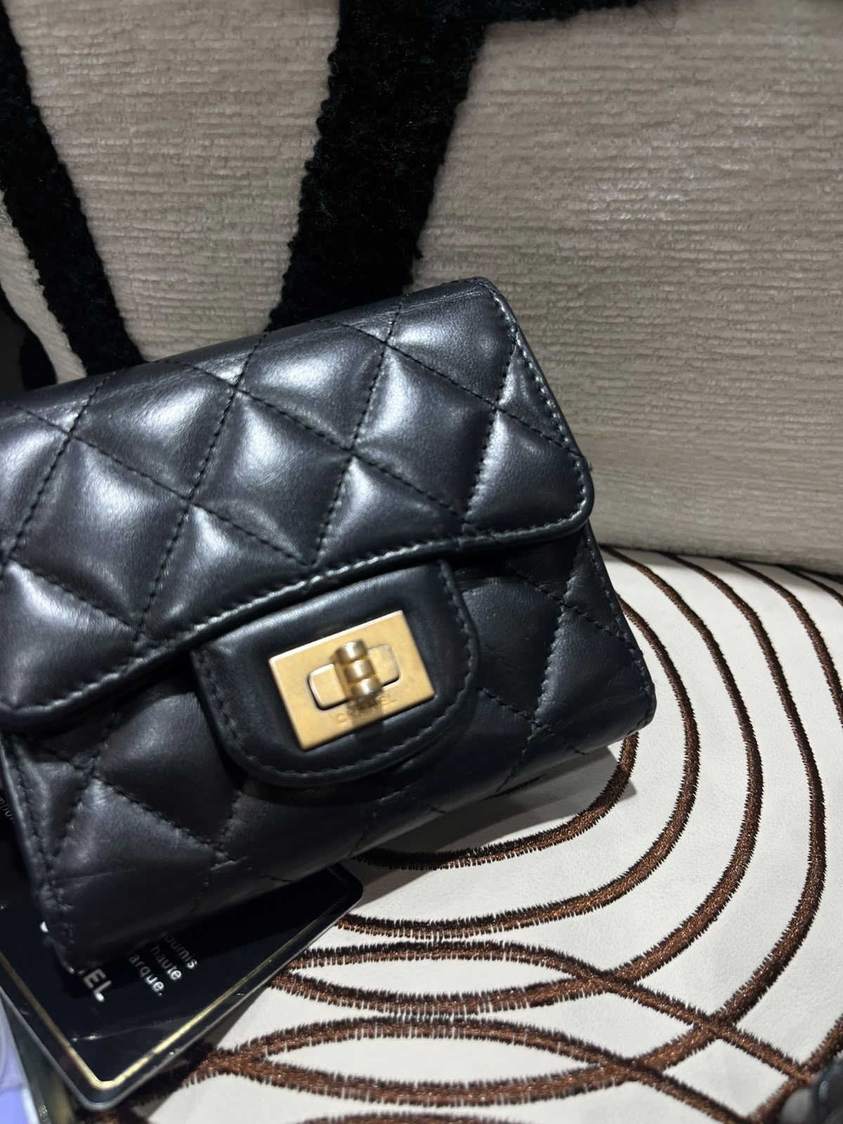 Chanel 2.55 wallet 黑色經典短銀包 100%Authentic,95% new ✅24card