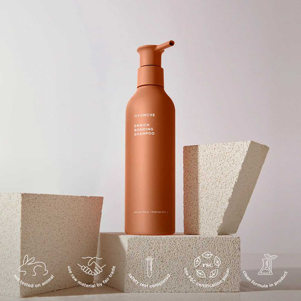 AYUNCHE Enrich Bonding Shampoo 髮纖強化修復洗髮液 （極度受損髮質適用，強韌髮絲） 1000g 