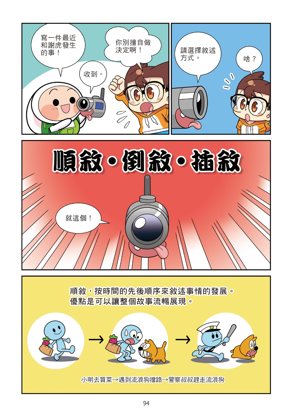 京采 爆笑漫畫學作文2-實戰四類作文：寫人、記物、寫景、敘事