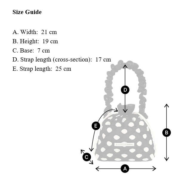 PLEATSMAMA Polka Dot Mini Bag (4色)