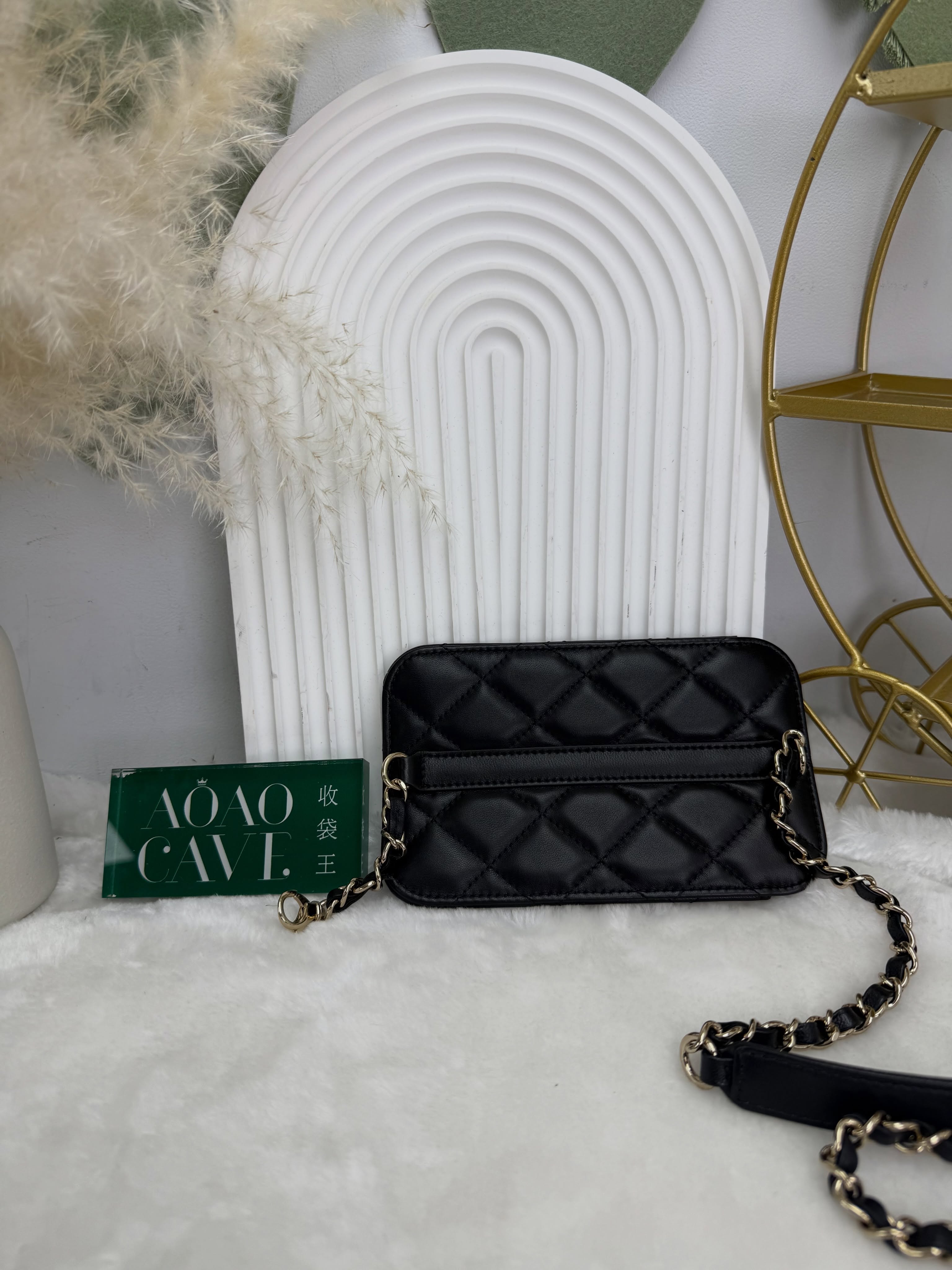 Chanel👜 PRE OWNED 🛍️黑色三合一 30開 有卡有塵袋🖤