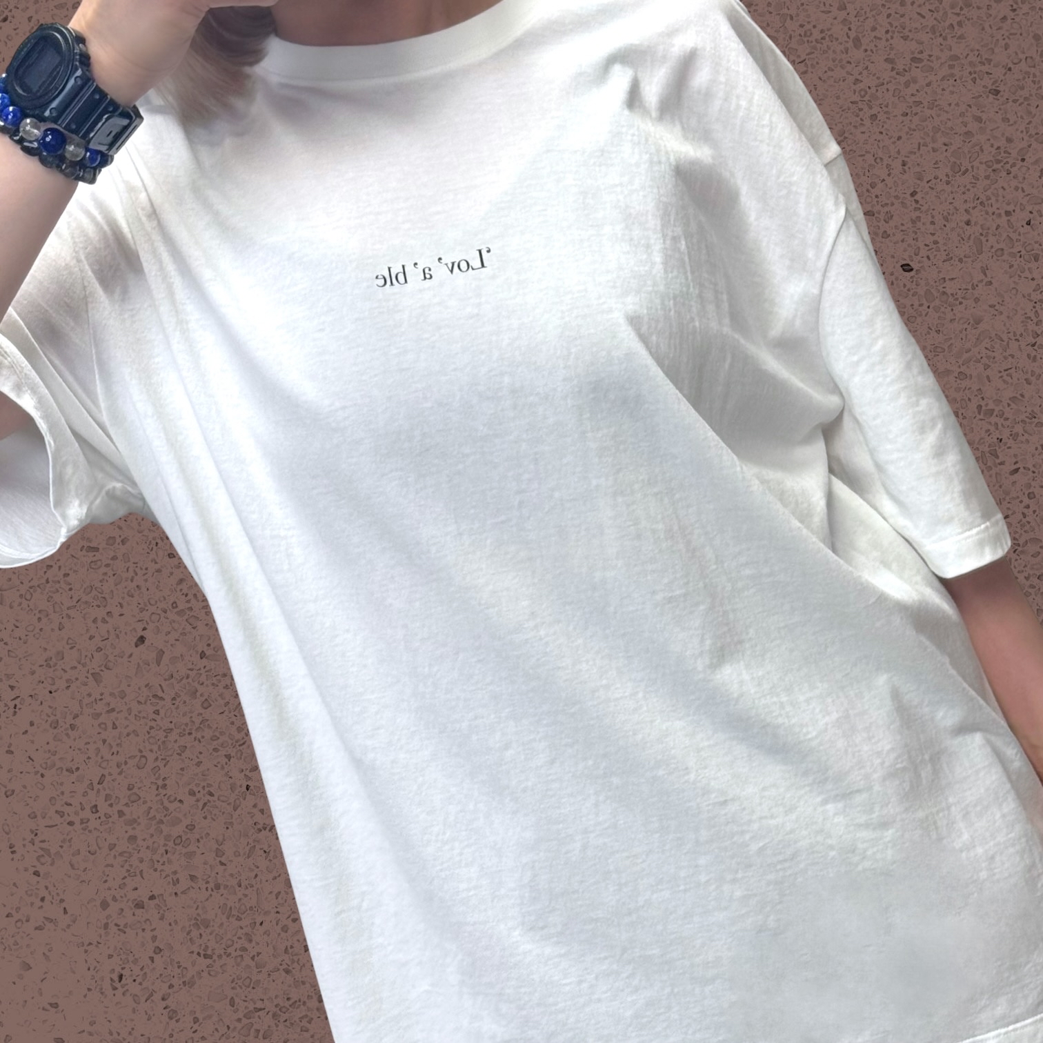 221089間條頸巾tee set