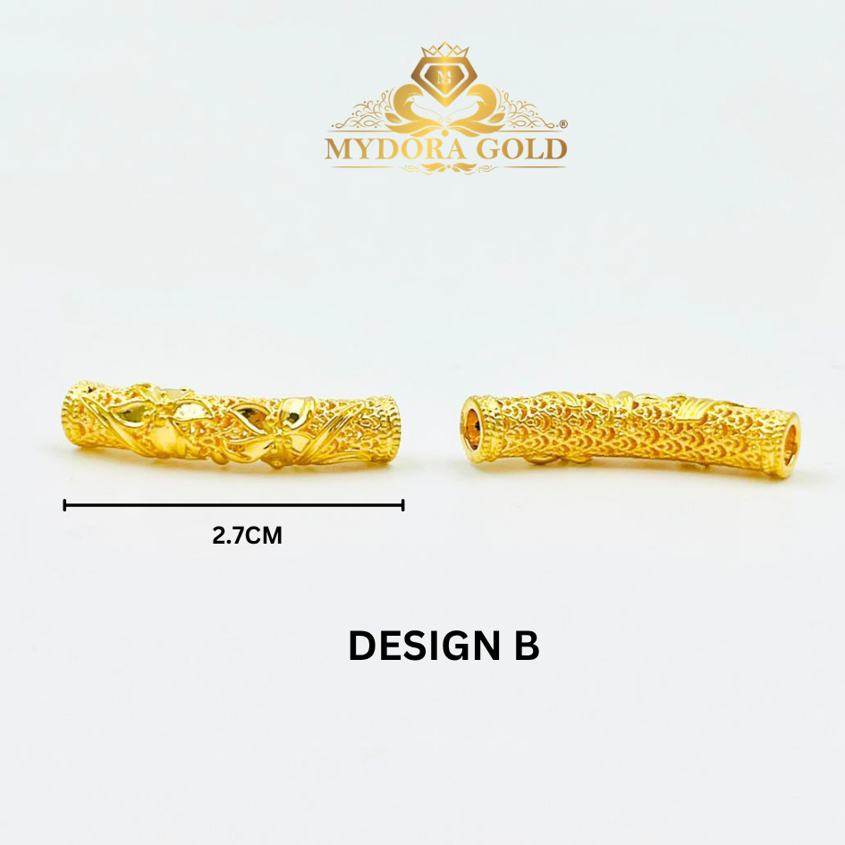 MYDORA Tube Bamboo Anyaman Full Gold (5G) l EMAS 916/22K