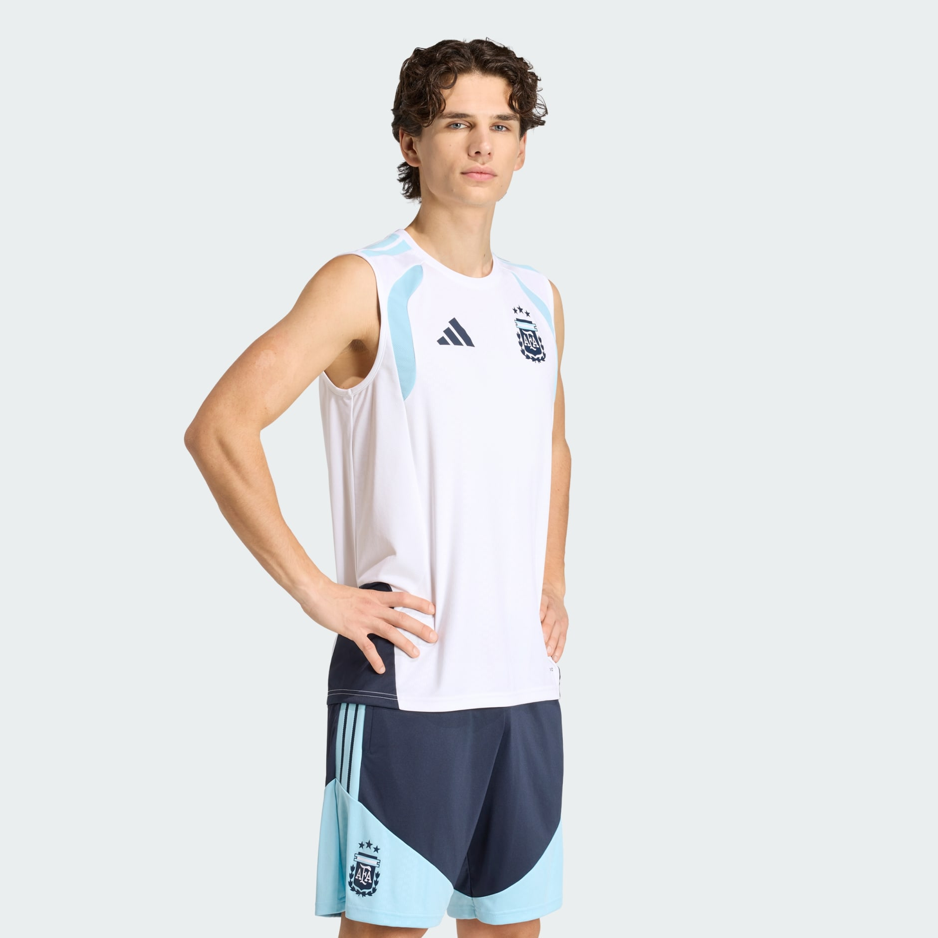 Adidas Argentina 阿根廷 2025-26 Tiro 白色訓練背心 JY7037