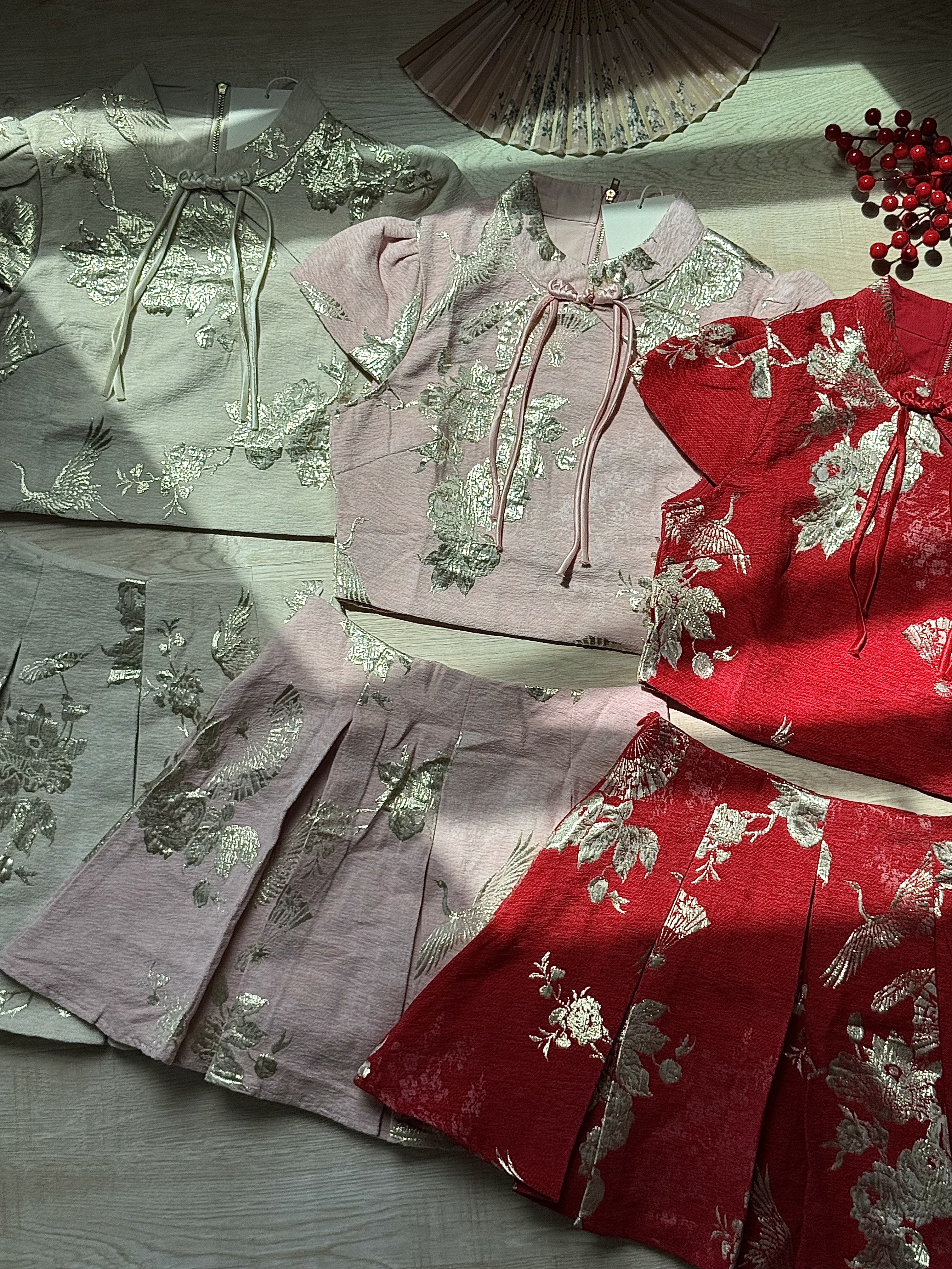 JinXiu Embroidery Spring Set 「锦绣初春」新中式重工刺绣套装(3 colours)Premium Quality