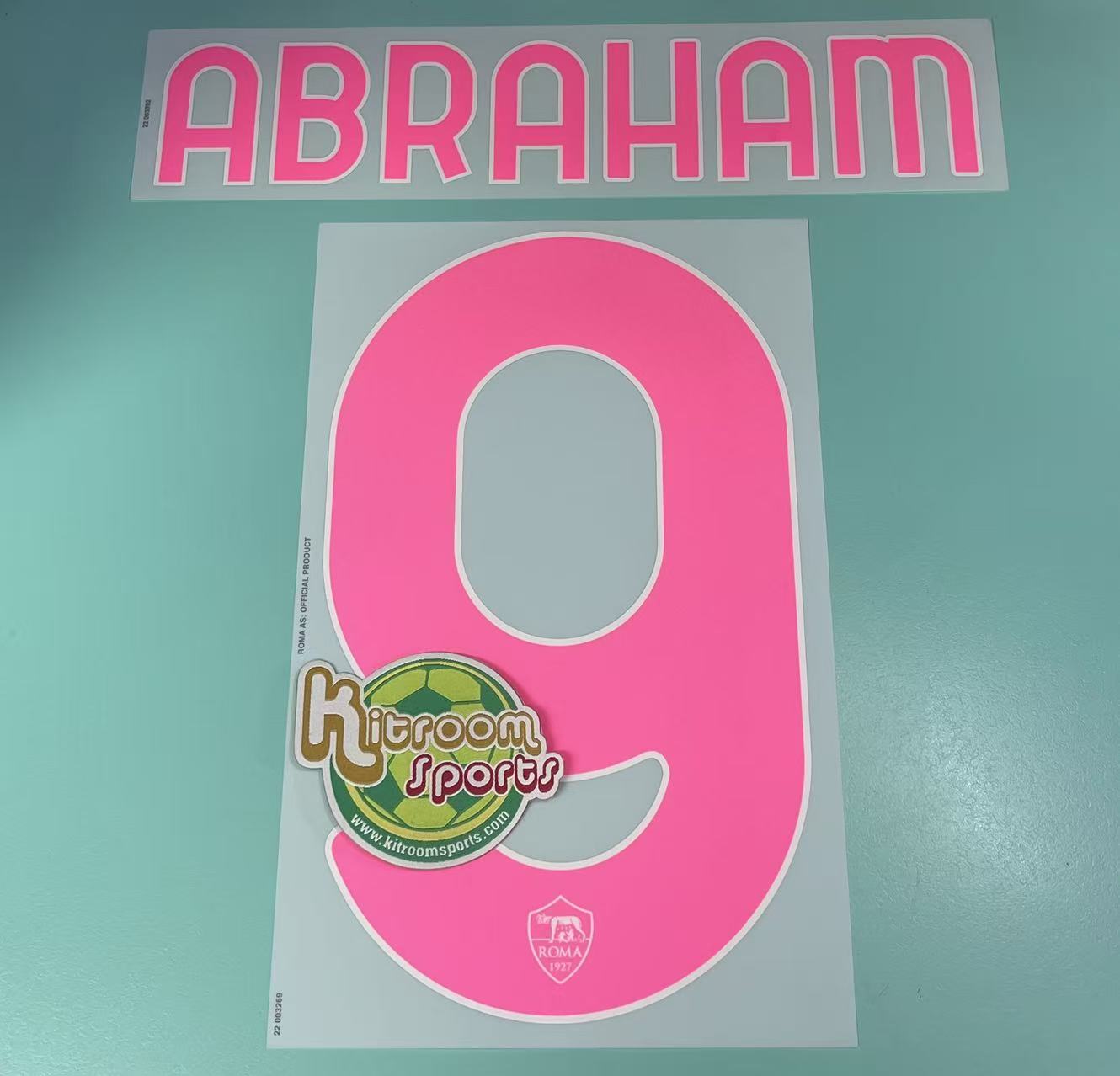 2022-23 Roma 3rd Nameset #9 ABRAHAM