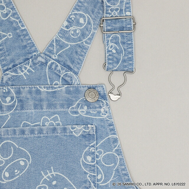 🆕【⭐訂購⭐】🌀 🇯🇵 日本直送 #Sanrio 拔染印花 牛仔 #背帶裙［2款選］ 🌀 [ELIA-0188] [261025]