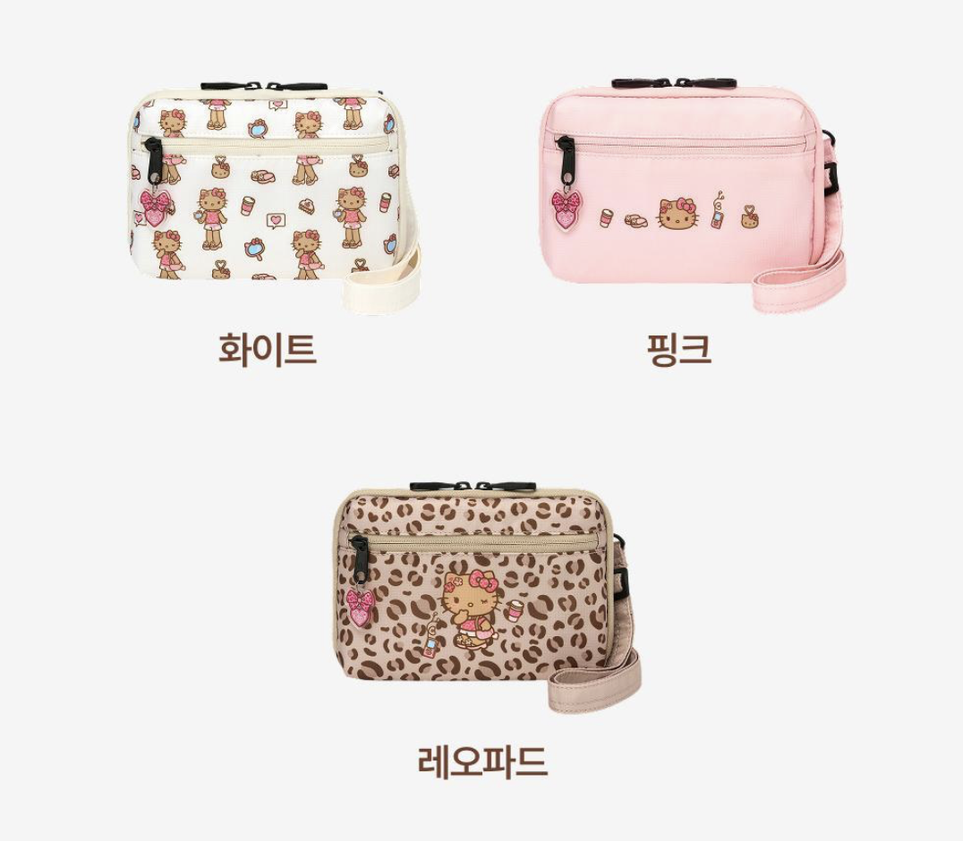 韓國 Branden X Hello Kitty Safe Plus 防盜旅行 銀包 斜揹袋｜ Wallet Bag 