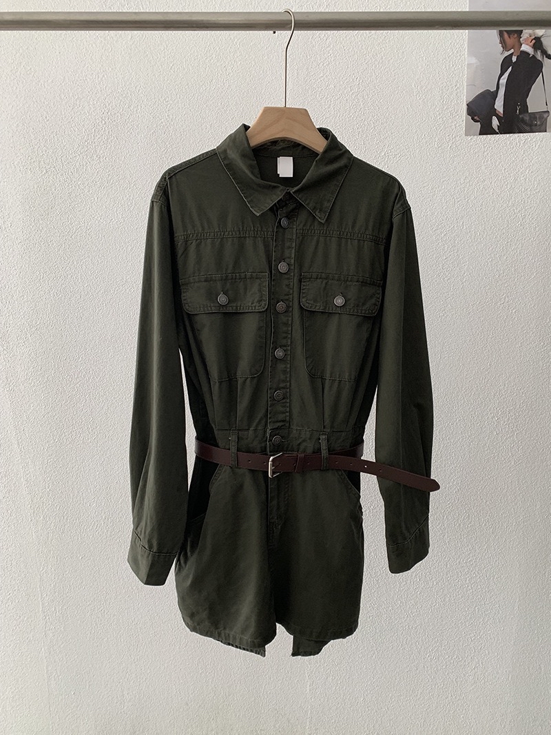 个性十足！口袋工装风连衣裙