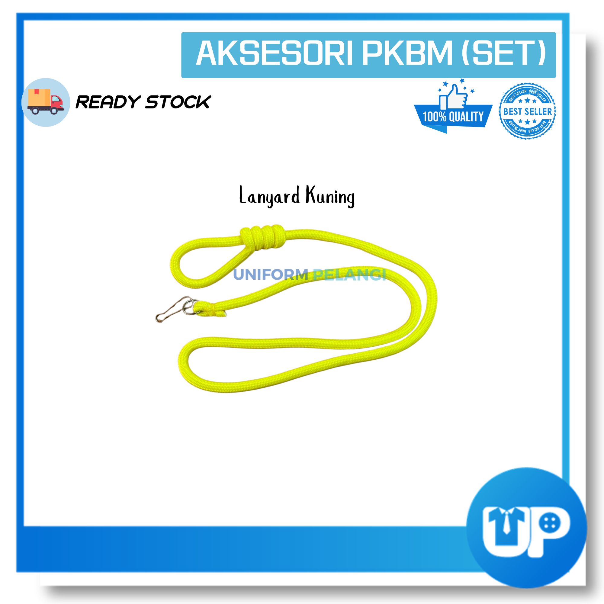 PKBM Lencana Set Kadet Bersatu Kokurikulum Basic Set Lencana Badges Lanyard Logam Bahu Collar Dot