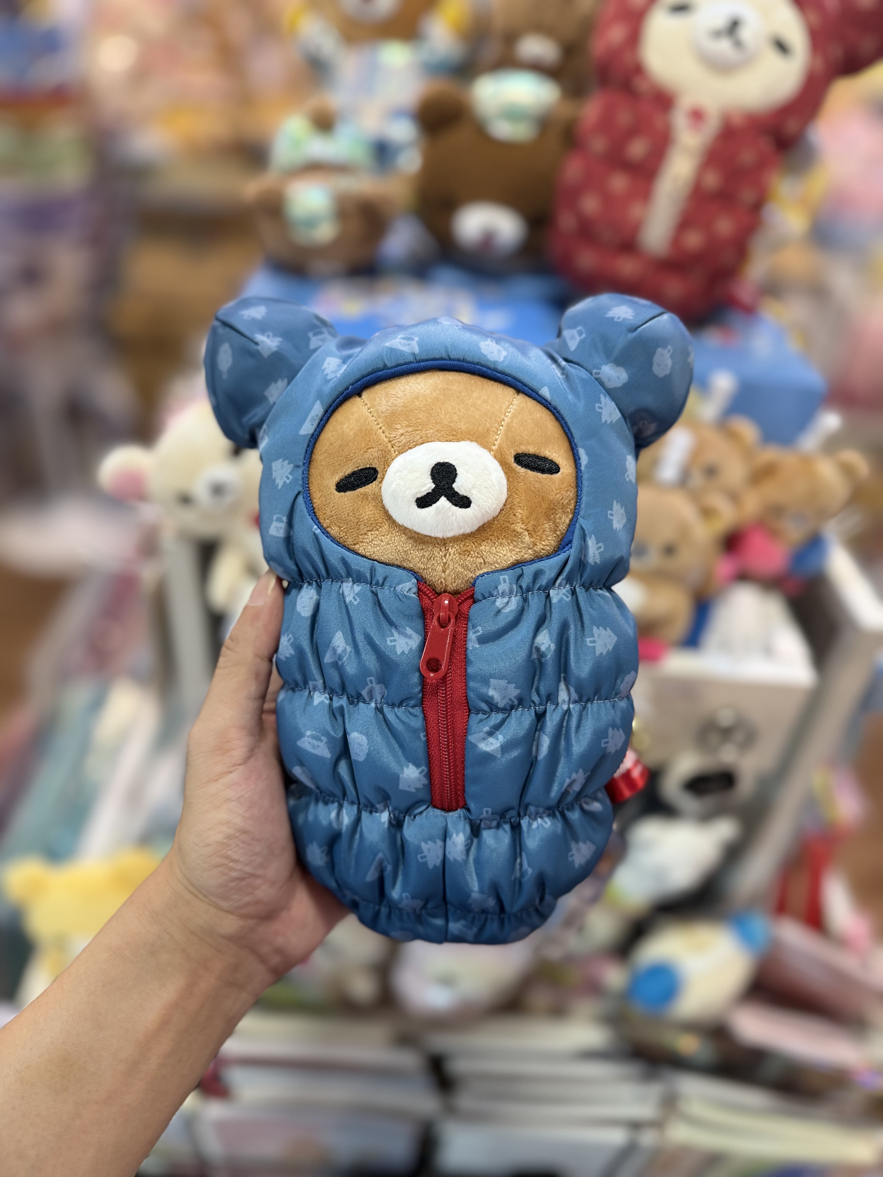 《現貨》全新日本專店限定 rilakkuma  x Coleman 睡袋公仔