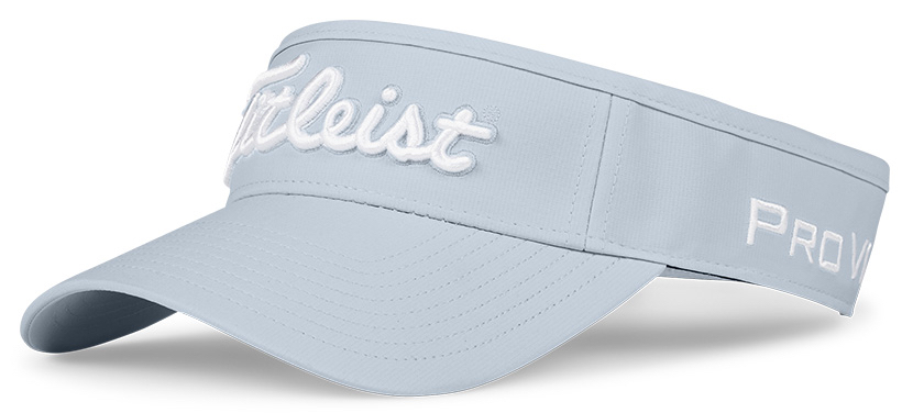 TITLEIST TOUR PERFORMANCES VISOR 職業無頂帽 - 淺藍底白字