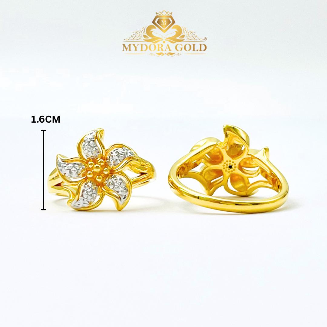 MYDORA Cincin Bunga Ayu Spinwind (5G) l EMAS 916/22K