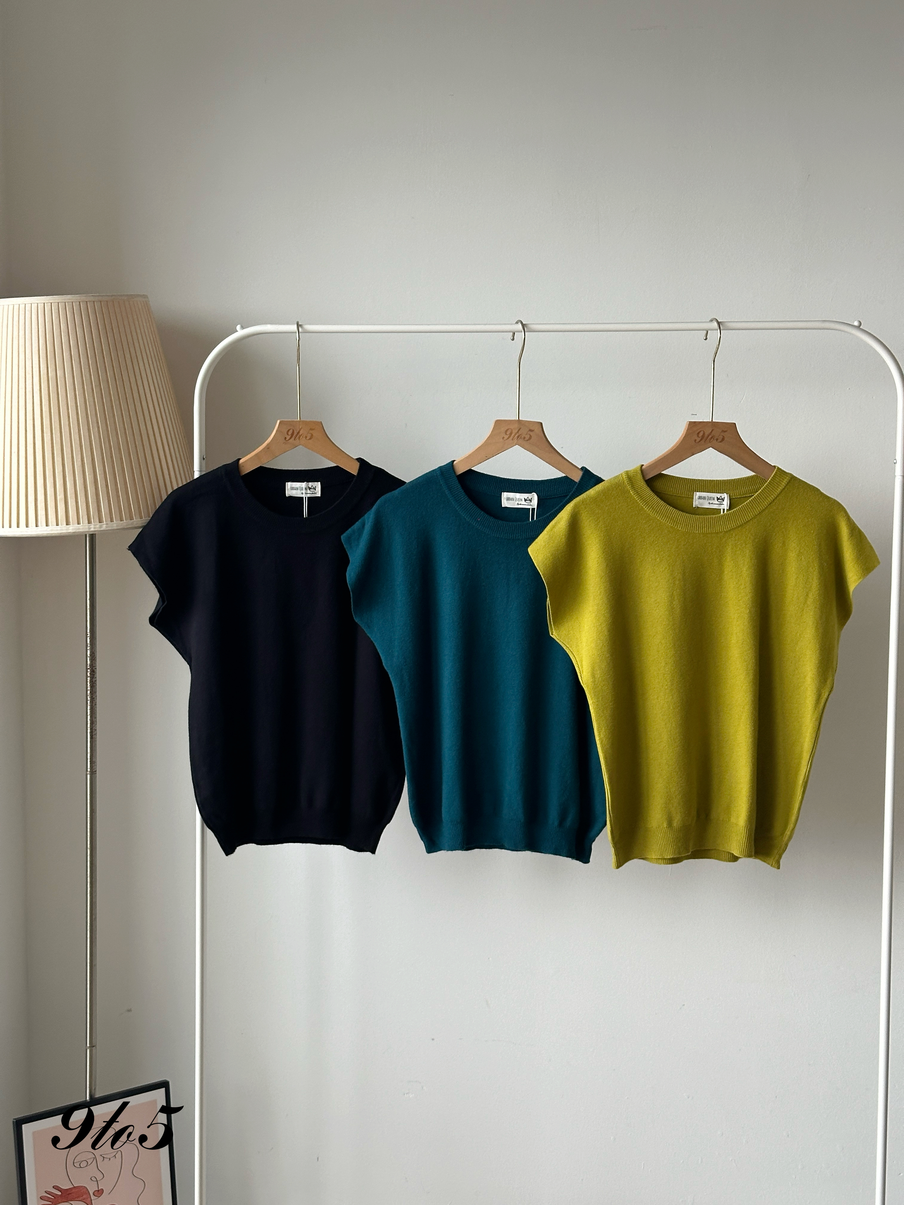 T4113 Cape Sleeve Knit Top - 6 Colors 
