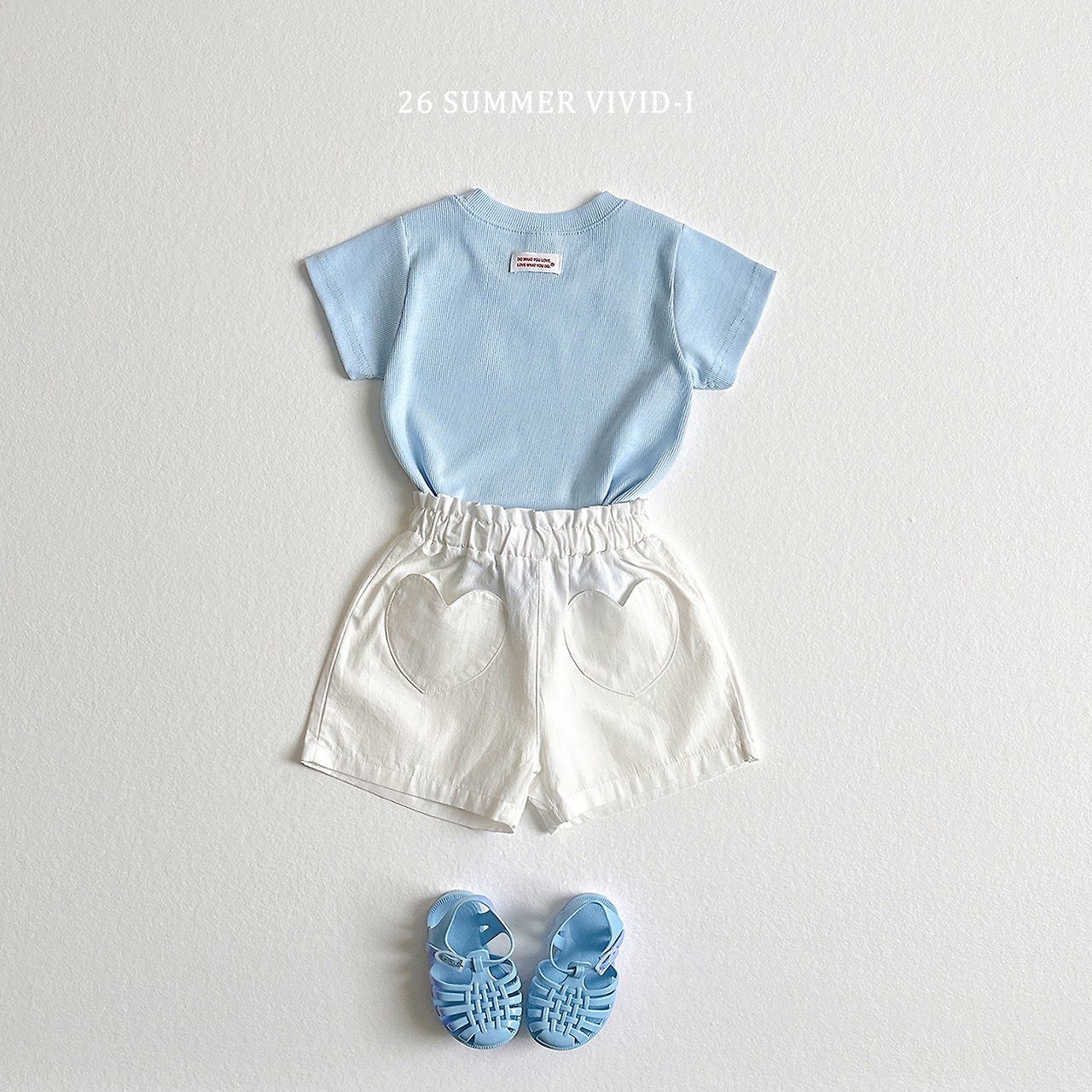 Vivid ｜ Basic Tee （Blue L 105-115)