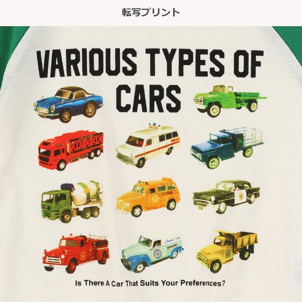 🇯🇵預訂 日本直送🇯🇵兩色車車印花插肩短袖T恤