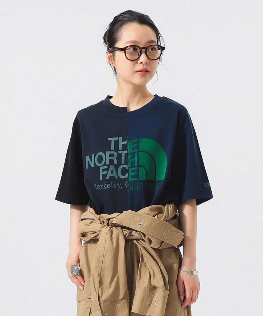 日本製THE NORTH FACE x BEAMS BOY 別注拼款tee