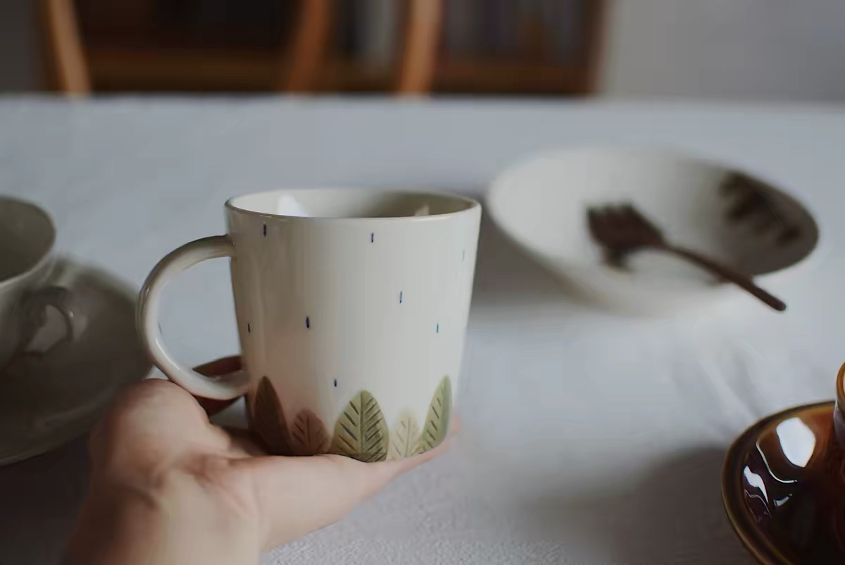 雨天小樹系列手繪餐具
