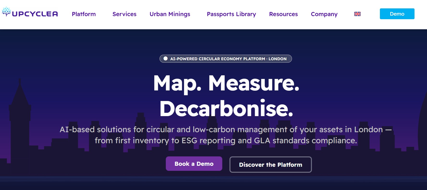 Upcyclea Embodied Carbon Tracking Platform