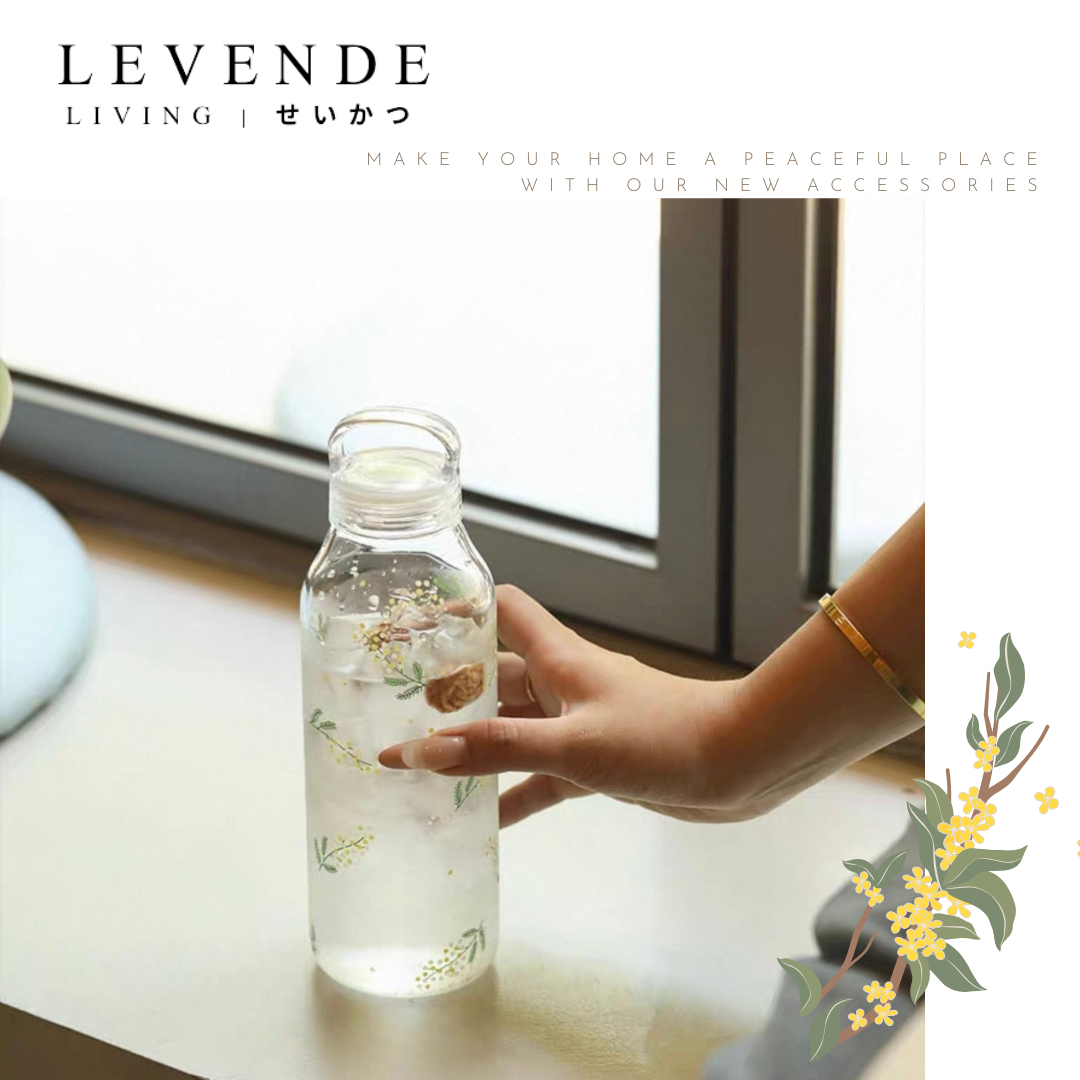 Levende 含羞草高硼硅耐熱手提玻璃瓶