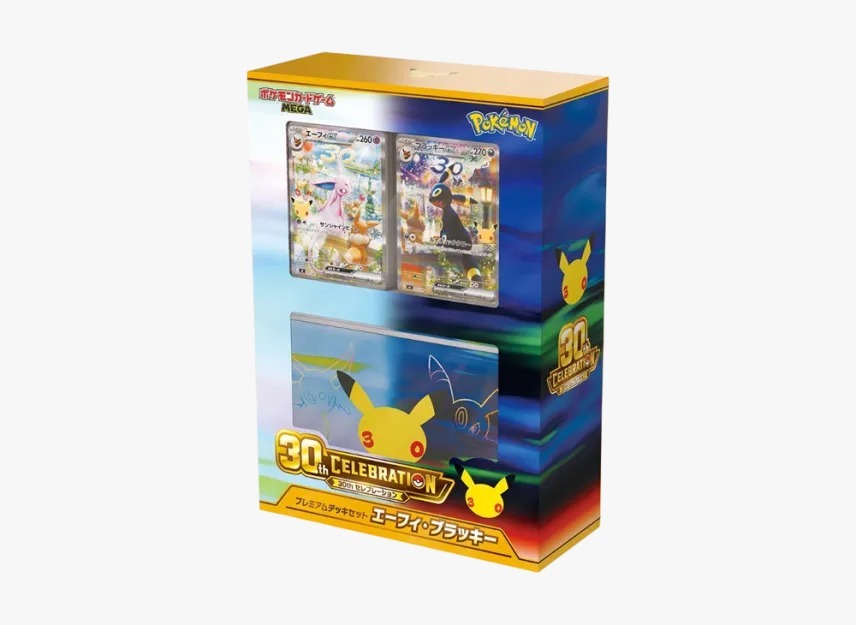 門市現貨｜Pokemon寶可夢 - 日版 PTCG MEGA 30th CELEBRATION Premium Deck Set Japanese 30週年寶可夢伊貝(太陽伊布 月亮伊布)禮盒