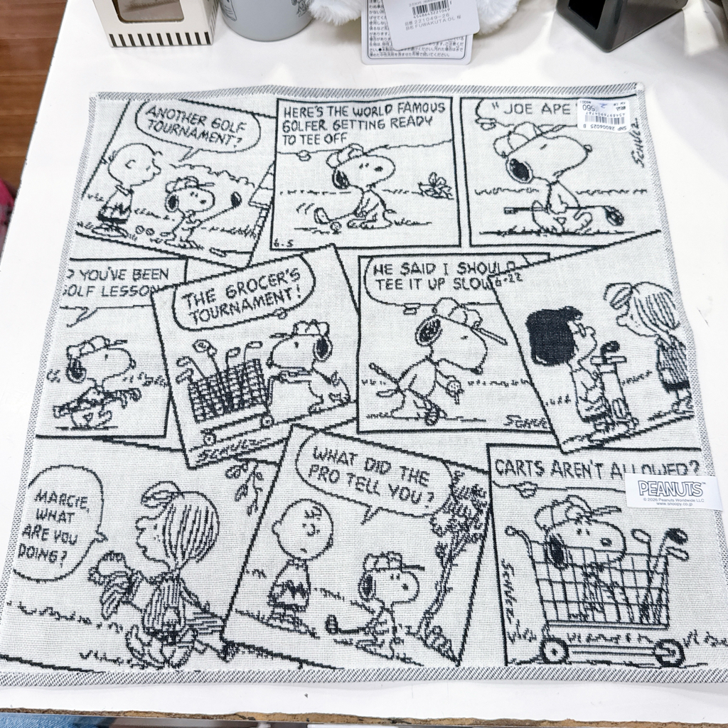 日本版Snoopy 毛巾 大約35×35 cm