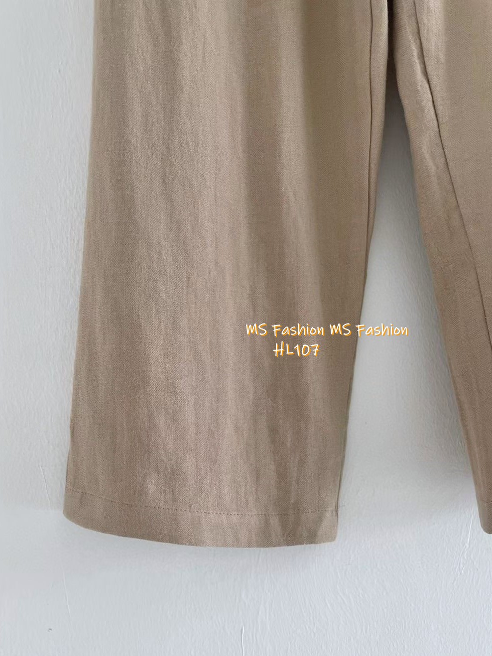 HL107 韓國🌼Howluk棉麻闊筒褲