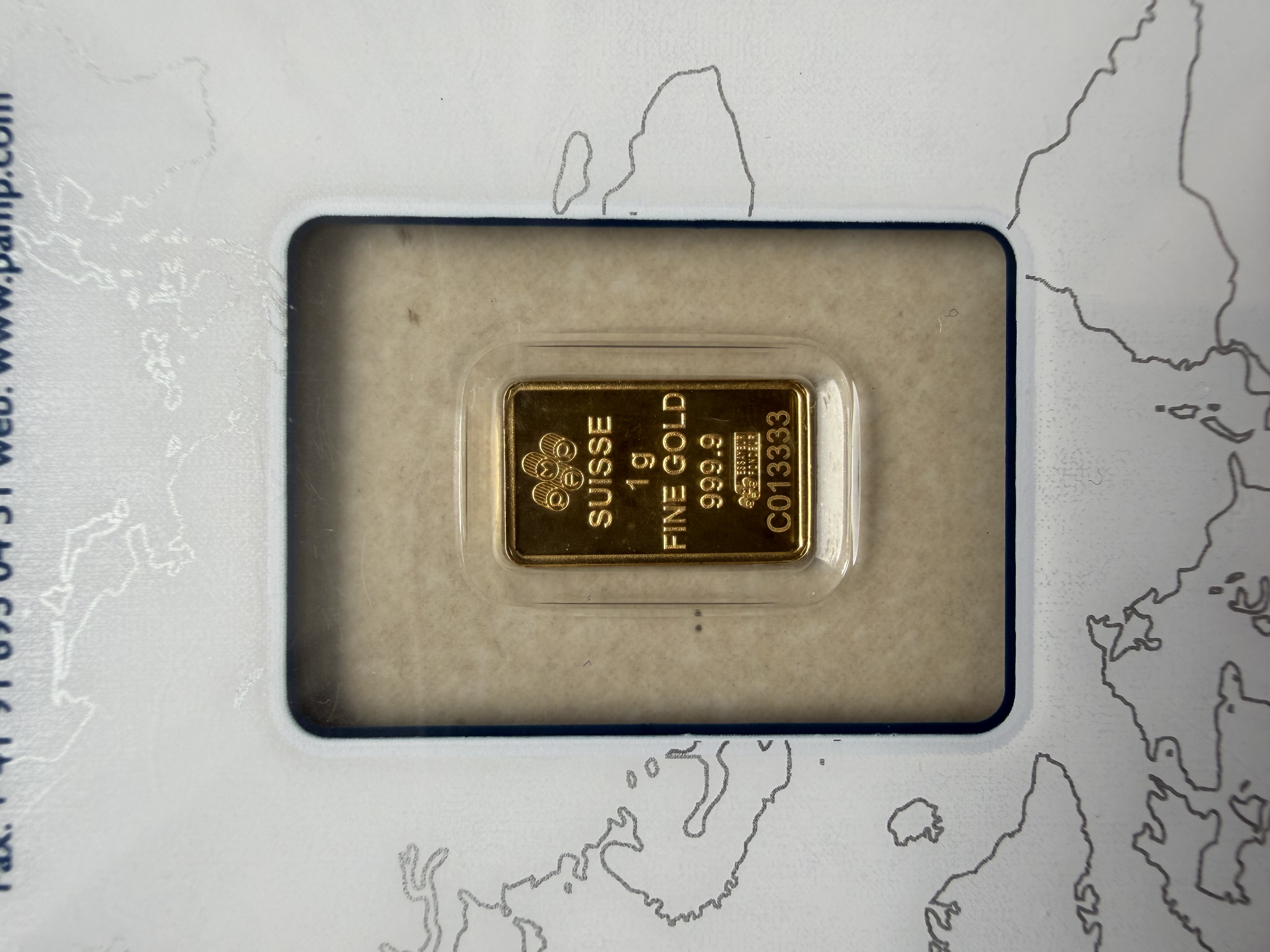 (Nice SN:13333) PAMP Ruler Fortuna 1g 🇨🇭Swiss Fine Gold Bar Emas 999.9