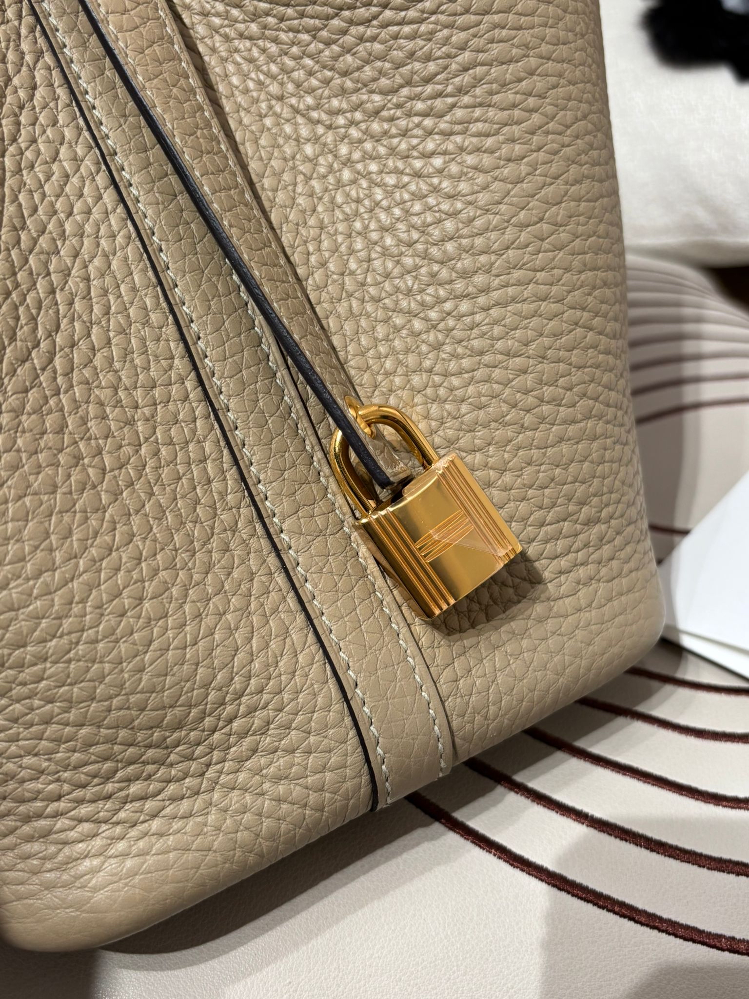 Hermes Picotin 18 Stamp U S2 風衣灰金扣 100%Authentic, 99%New ✅香港專門店收據✅Key Lock ✅Dust bag✅Box