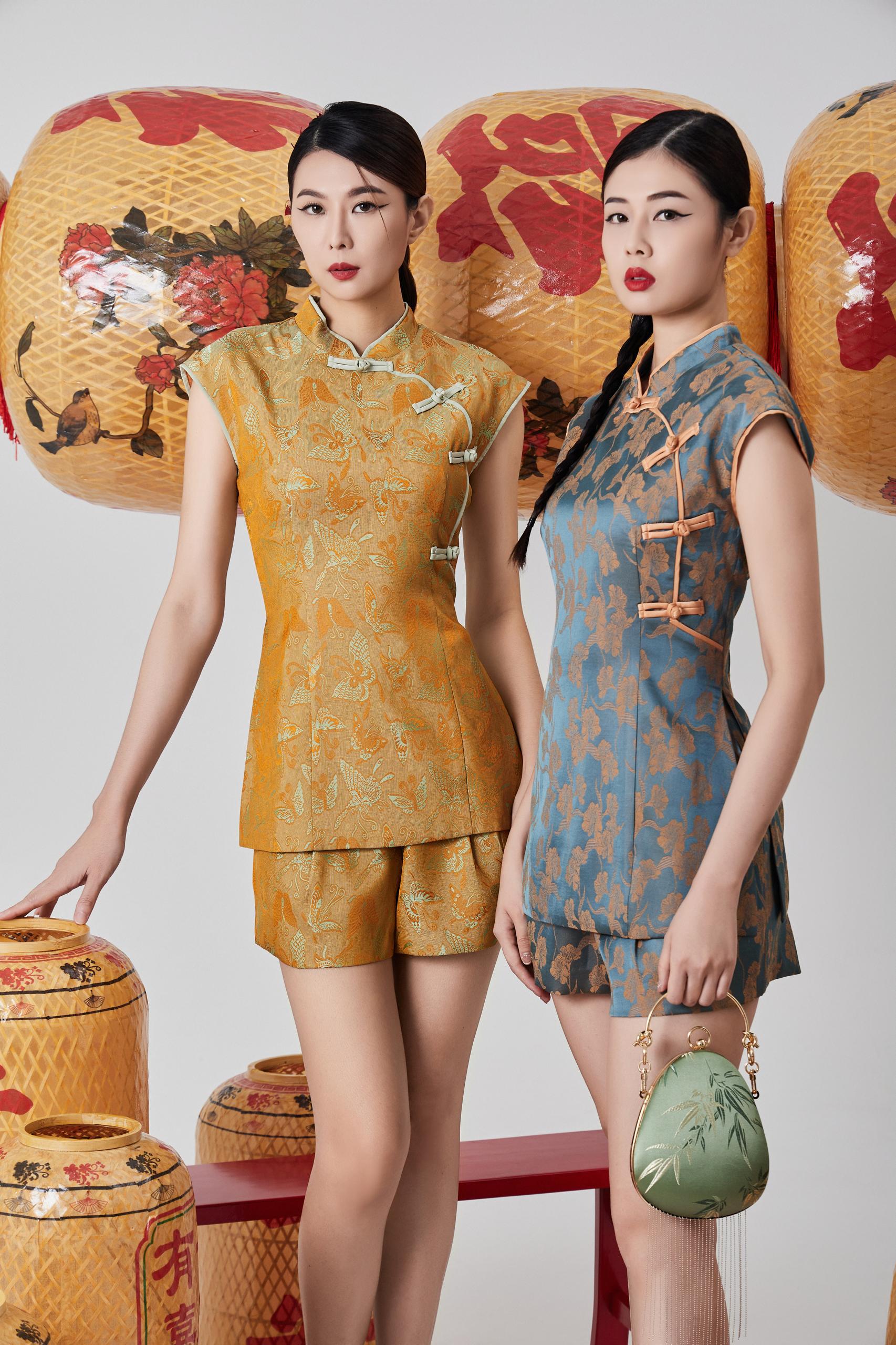 独家旗袍套装裤子 1599