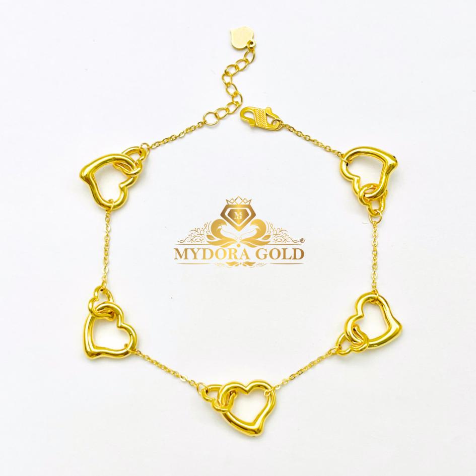 MYDORA Rantai Tangan Sauh Fesyen Mad Love Harmony l EMAS 916/22K