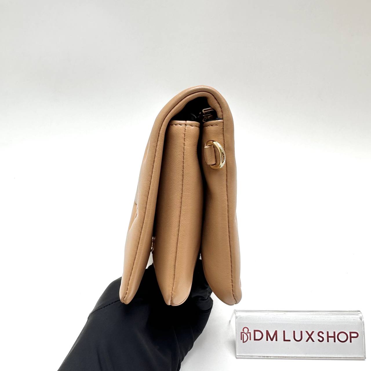 LV Camel Embossed Monogram Coussin WOC GHW