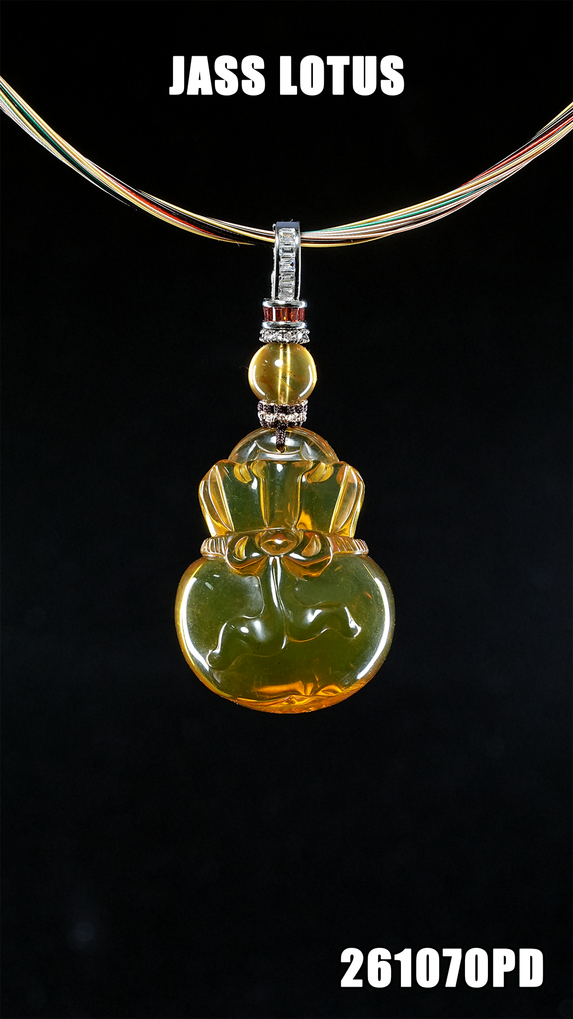 緬甸天然琥珀高藍珀錢袋吊墜