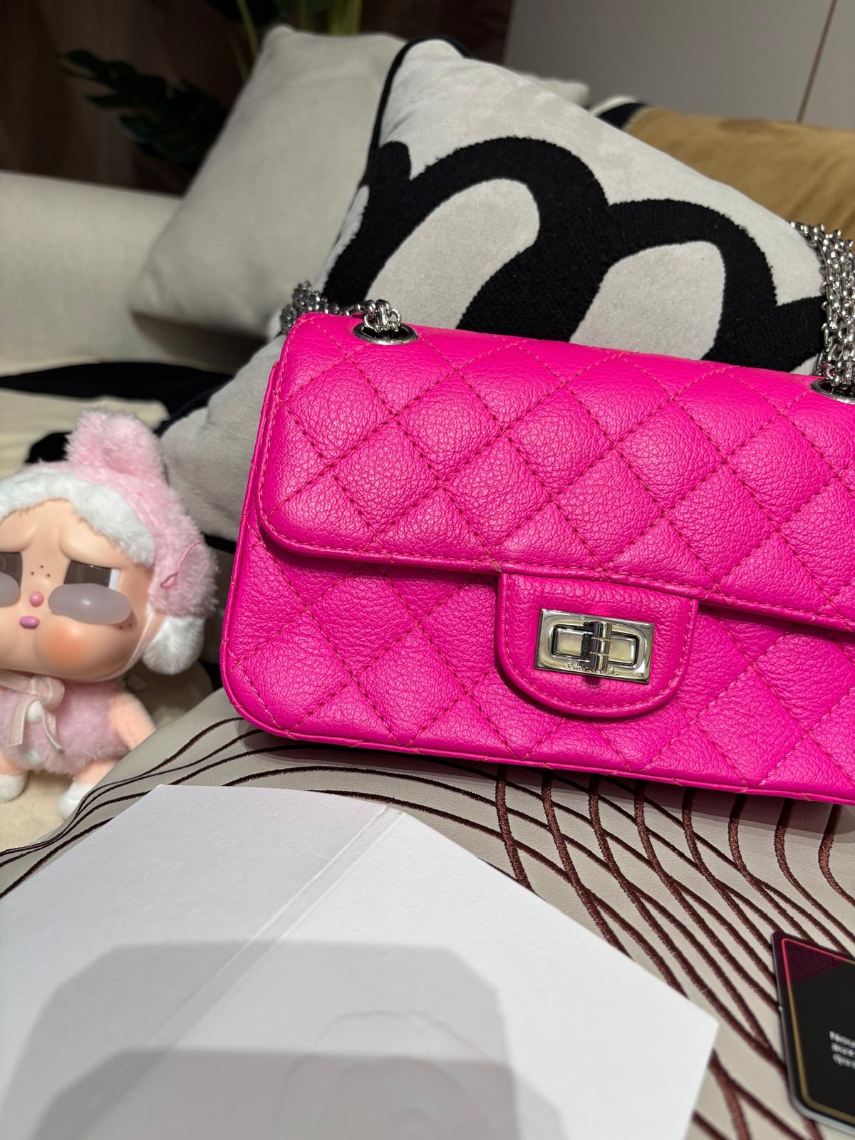 Chanel 2.55 mini calfskin 100%Authentic,98%new ✅收據✅28CARD✅dust bag✅box 