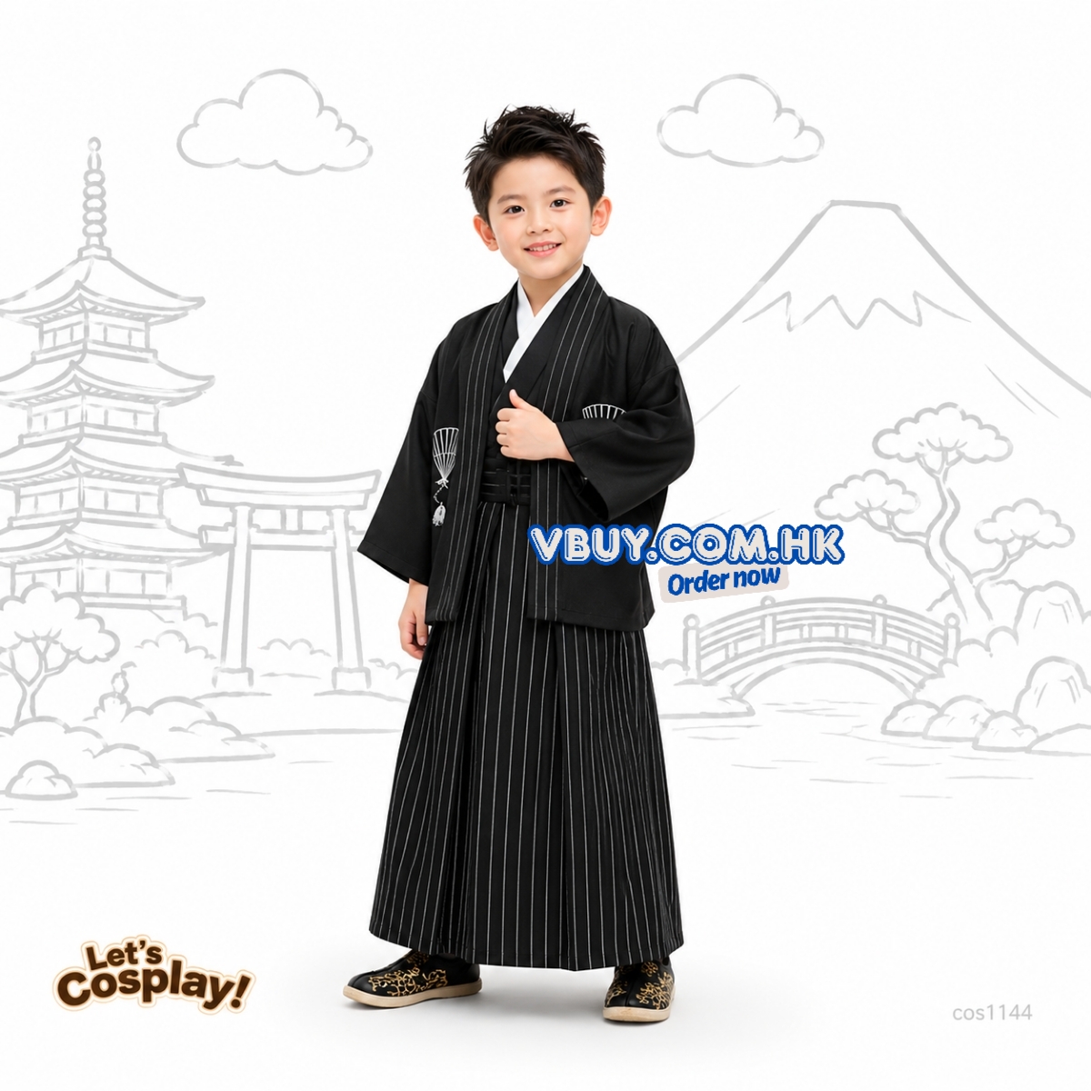 日本和服兒童服裝 日本文化日角色扮演 國際文化日服裝 世界閱讀日Cosplay | Lets Cosplay cos1144