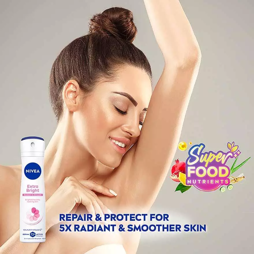 Nivea Women Deodorant Spray 150ml - Extra Brightening