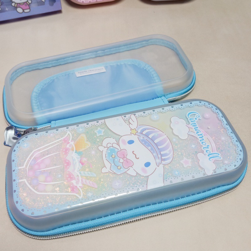 Sanrio 卡通閃閃流沙筆袋 - 1個 現貨