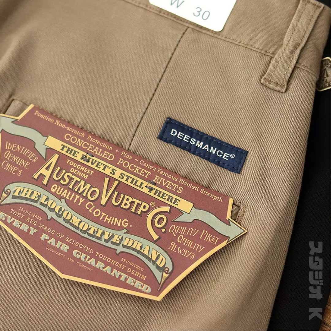 微彈CHINO直筒長褲