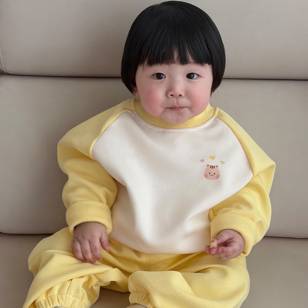 DOTTODOT 彩虹樂園拼色系列-登園衛衣上下套裝 90/100