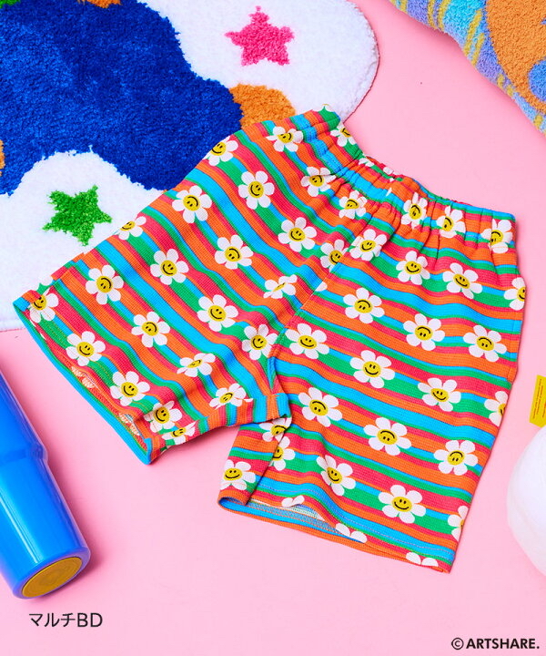 🇯🇵預訂 日本直送🇯🇵Markey’s x Wiggle Wiggle四色圖案滿印華夫格短褲