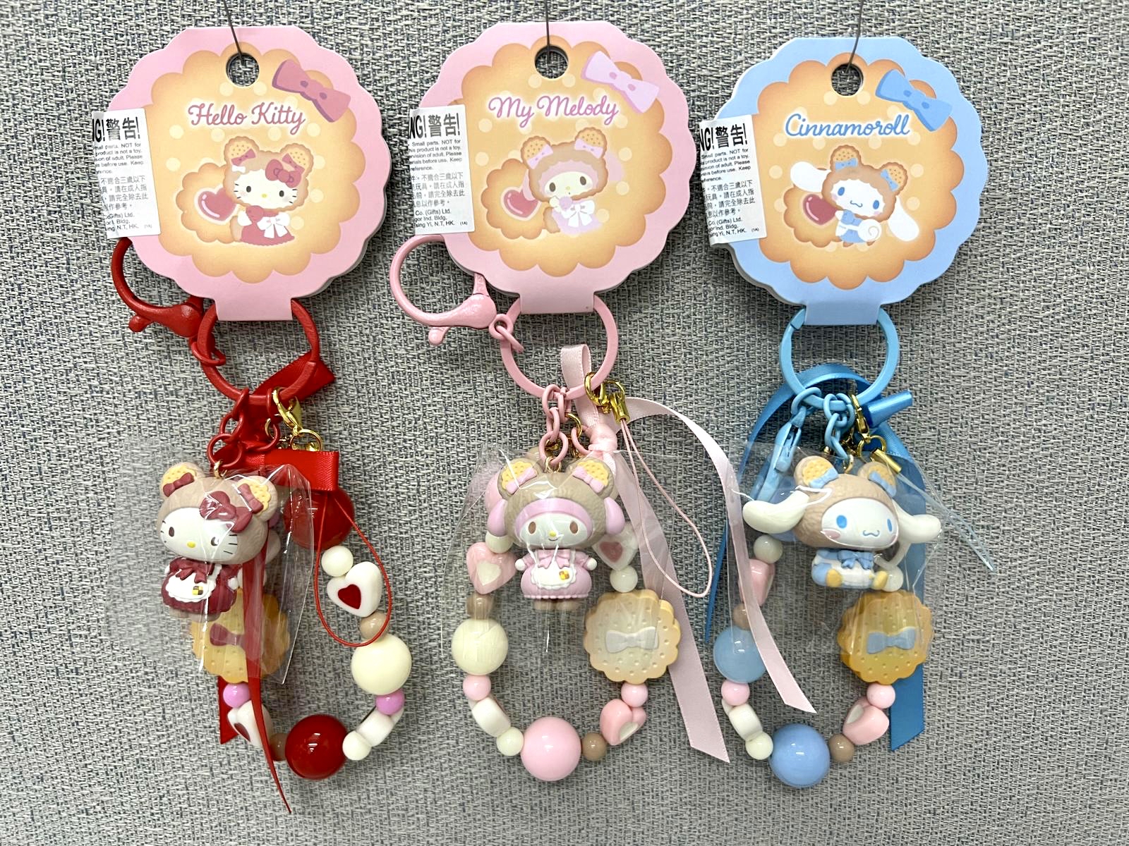 Sanrio 曲奇熊仔系列立體公仔造型手機掛飾