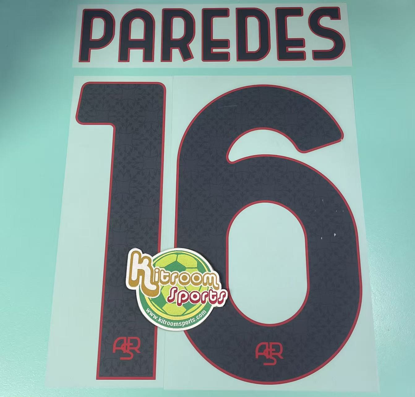 2023-24 Roma Away Nameset #16 PAREDES