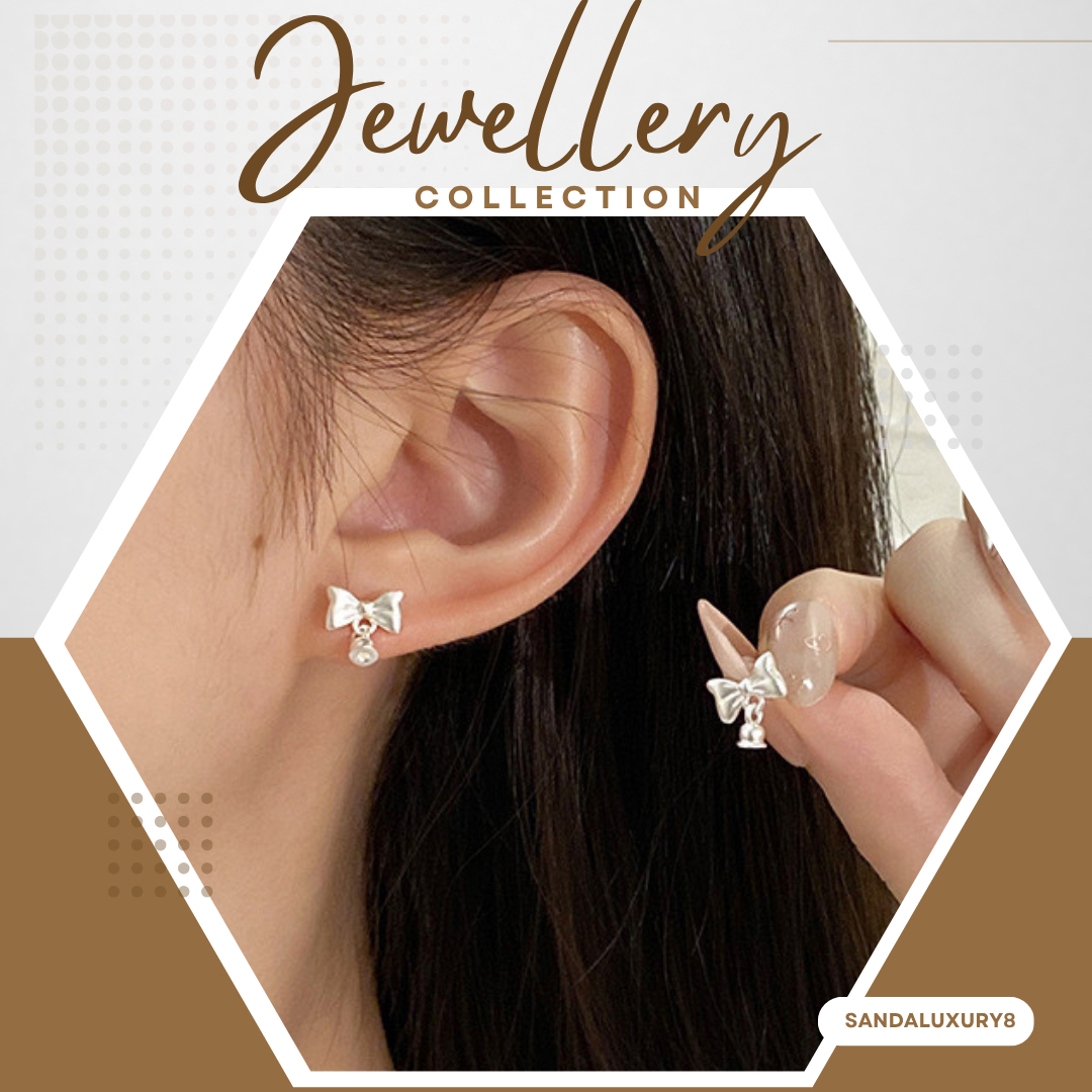 Bowknot Earrings for Women Girls Jewelry