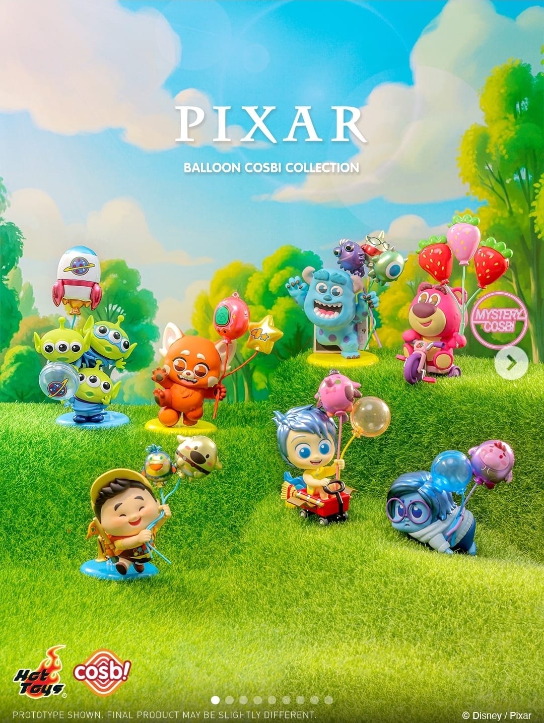 Hot Toys Cosbi 盲盒迷你珍藏人偶系列 CBX339 - Pixar 角色氣球系列 (原盒6款不重複)