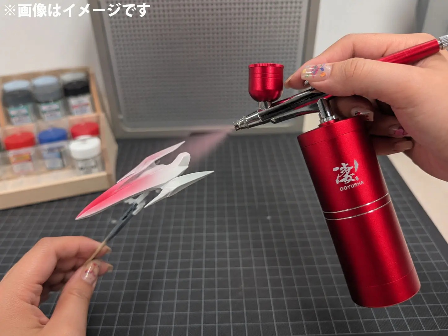 SGOT! Hobby Handheld Air Compressor for Beginners Red