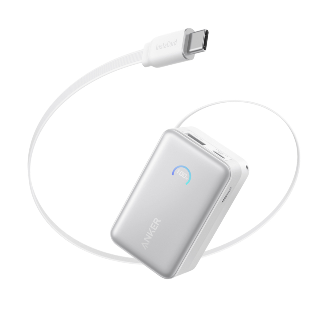 ANKER NANO POWER BANK (10K, 45W, BUILT-IN RETRACTABLE USB-C CABLE) CCC認證